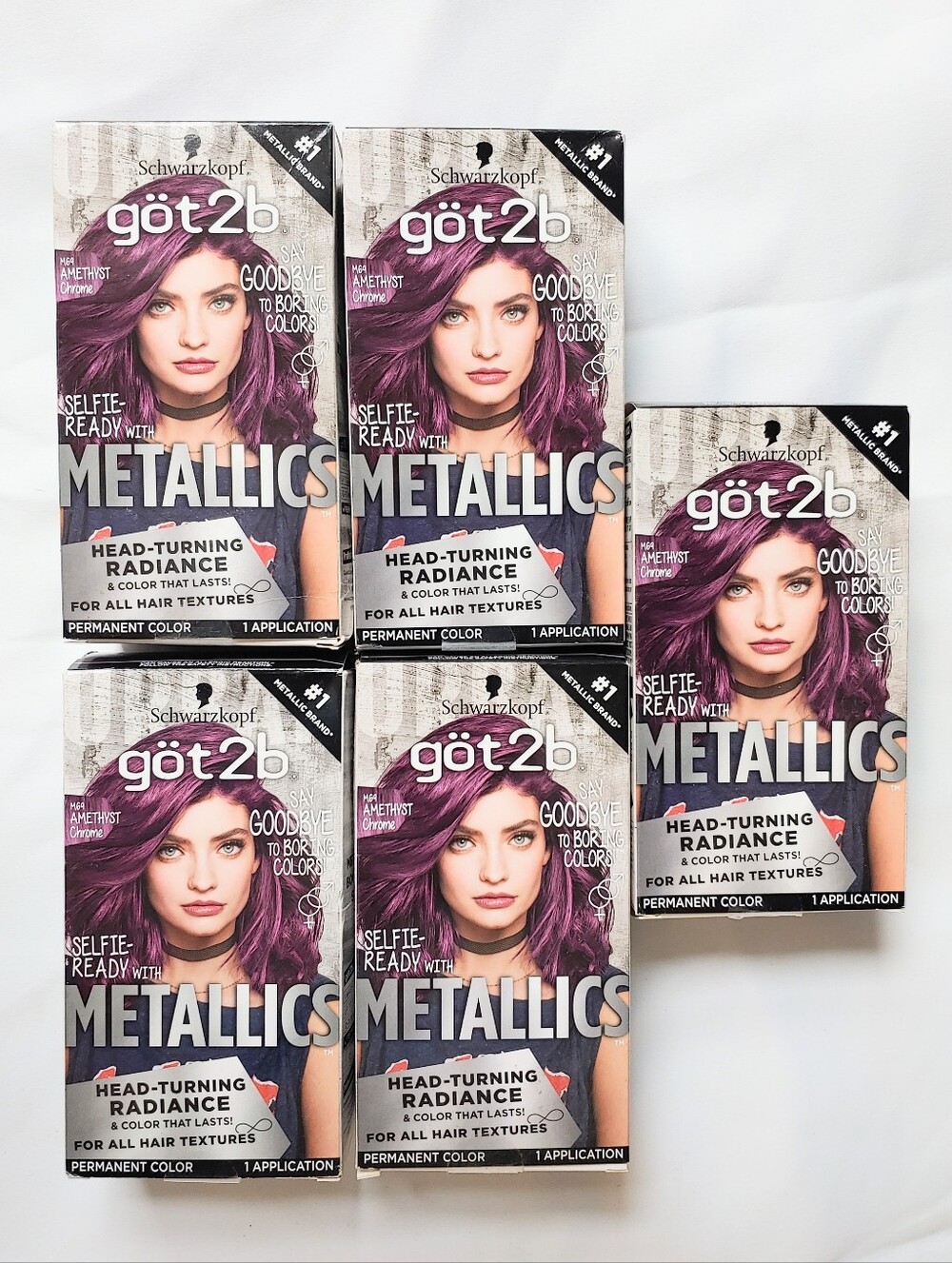 Schwarzkopf got2b M69 Amethyst Chrome Metallic Hair Dyes, Purple Permanent Color
